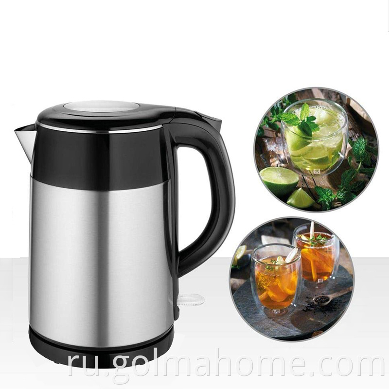Чайник из нержавеющей стали, высококачественный чайник с горячей водой, кофе, чай, бесшовный внутренний горшок, электрические чайники